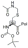 BOC-CYS(ACM)-PAM RESIN Struktur