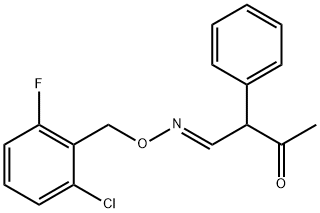 3-OXO-2-PHENYLBUTANAL O-(2-CHLORO-6-FLUOROBENZYL)OXIME Structure