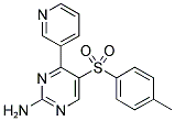 5-[(4-METHYLPHENYL)SULPHONYL]-4-(PYRIDIN-3-YL)-2-PYRIMIDINAMINE Struktur