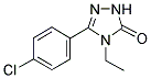 5-(4-CHLORO-PHENYL)-4-ETHYL-2,4-DIHYDRO-[1,2,4]TRIAZOL-3-ONE Struktur