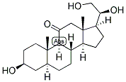 5-ALPHA-PREGNAN-3-BETA, 20-BETA, 21-TRIOL-11-ONE Struktur