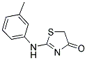 2-M-TOLYLAMINO-THIAZOL-4-ONE Struktur