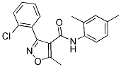 N-(2,4-DIMETHYLPHENYL)(3-(2-CHLOROPHENYL)-5-METHYLISOXAZOL-4-YL)FORMAMIDE Struktur