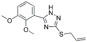 2,3-DIMETHOXY-1-(4-PROP-2-ENYLTHIO(2H-2,3,5-TRIAZOLYL))BENZENE Struktur