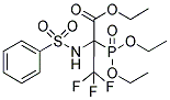 ETHYL 2-(DIETHOXYPHOSPHORYL)-3,3,3-TRIFLUORO-2-[(PHENYLSULFONYL)AMINO]PROPANOATE Struktur