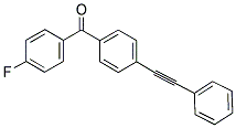 4-FLUORO-4'-(PHENYLETHYNYL)BENZOPHENONE Struktur