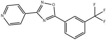 4-(5-[3-(TRIFLUOROMETHYL)PHENYL]-1,2,4-OXADIAZOL-3-YL)PYRIDINE Struktur