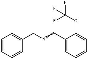 N-BENZYL-N-[2-(TRIFLUOROMETHOXY)BENZYLIDENE]AMINE Struktur