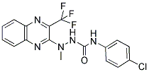 N-(4-CHLOROPHENYL)-2-METHYL-2-[3-(TRIFLUOROMETHYL)-2-QUINOXALINYL]-1-HYDRAZINECARBOXAMIDE Struktur