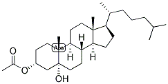 CHOLESTAN-3-ALPHA, 5-ALPHA-DIOL 3-ACETATE Struktur