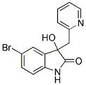 5-BROMO-3-HYDROXY-3-(PYRIDIN-2-YLMETHYL)-1,3-DIHYDRO-2H-INDOL-2-ONE Struktur