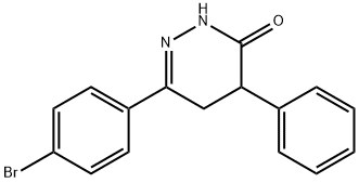 6-(4-BROMOPHENYL)-4-PHENYL-4,5-DIHYDRO-3(2H)-PYRIDAZINONE Struktur