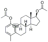 1,3,5(10)-ESTRATRIEN-4-METHYL-1,17-BETA-DIOL DIACETATE Struktur