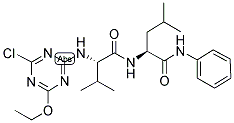 N-(2-CHLORO-4-ETHOXY-1,3,5-TRIAZINYL)-VAL-LEU-ANILIDE Struktur