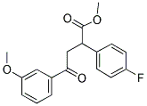 METHYL 2-(4-FLUOROPHENYL)-4-(3-METHOXYPHENYL)-4-OXOBUTANOATE Struktur