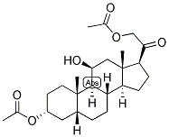 5-BETA-PREGNAN-3-ALPHA, 11-BETA, 21-TRIOL-20-ONE 3,21-DIACETATE Struktur