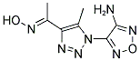 1-[1-(4-AMINO-1,2,5-OXADIAZOL-3-YL)-5-METHYL-1H-1,2,3-TRIAZOL-4-YL]-1-ETHANONE OXIME Struktur