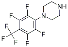 1-[2,3,5,6-TETRAFLUORO-4-(TRIFLUOROMETHYL)PHENYL]PIPERAZINE Struktur