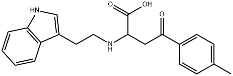 2-([2-(1H-INDOL-3-YL)ETHYL]AMINO)-4-(4-METHYLPHENYL)-4-OXOBUTANOIC ACID Struktur