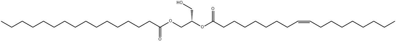 1-PALMITOYL-2-OLEOYL-RAC-GLYCEROL Struktur