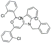 (Z)-2-(1-(2-CHLOROBENZYL)-1H-BENZO[D]IMIDAZOL-2-YL)-1-(2-CHLOROPHENYL)VINYL 2-CHLOROBENZOATE Struktur