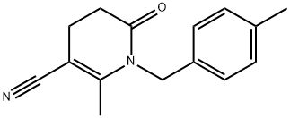 2-METHYL-1-(4-METHYLBENZYL)-6-OXO-1,4,5,6-TETRAHYDRO-3-PYRIDINECARBONITRILE Struktur