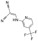 (((4-(TRIFLUOROMETHYL)-2-PYRIDYL)AMINO)METHYLENE)METHANE-1,1-DICARBONITRILE Struktur