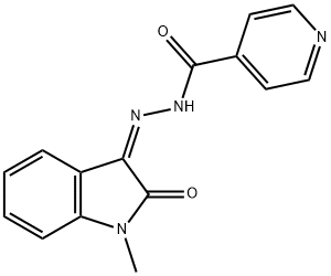 3-(ISONICOTINYLHYDRAZIDYL)-1-METHYL-2-OXOINDOLINE Struktur