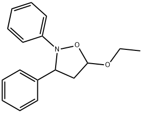 2,3-DIPHENYLTETRAHYDRO-5-ISOXAZOLYL ETHYL ETHER Struktur