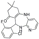 2,10,12-TRIAZA-9-(6-CHLORO-2-FLUOROPHENYL)-5,5-DIMETHYLTRICYCLO[9.4.0.0(3,8)]PENTADECA-1(15),3(8),11(12),13-TETRAEN-7-ONE Struktur