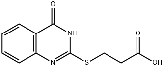 3-(4-OXO-1,4-DIHYDRO-QUINAZOLIN-2-YLSULFANYL)-PROPIONIC ACID Struktur