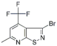 3-BROMO-6-METHYL-4-(TRIFLUOROMETHYL)ISOTHIAZOLO[5,4-B]PYRIDINE Struktur