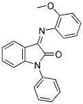 3-[(2-METHOXYPHENYL)IMINO]-1-PHENYL-1,3-DIHYDRO-2H-INDOL-2-ONE Struktur