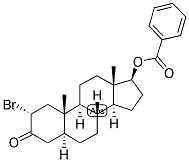 5-ALPHA-ANDROSTAN-2-ALPHA-BROMO-17-BETA-OL-3-ONE BENZOATE Struktur