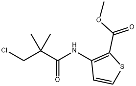 METHYL 3-[(3-CHLORO-2,2-DIMETHYLPROPANOYL)AMINO]-2-THIOPHENECARBOXYLATE Struktur