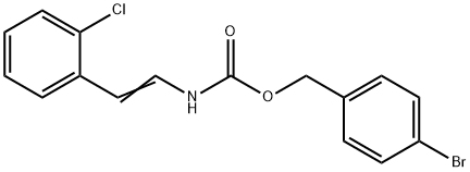 4-BROMOBENZYL N-(2-CHLOROSTYRYL)CARBAMATE Struktur