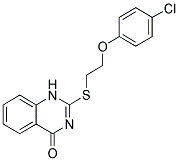 2-([2-(4-CHLOROPHENOXY)ETHYL]THIO)QUINAZOLIN-4(1H)-ONE Struktur