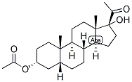 5-BETA-PREGNAN-3-ALPHA, 17-DIOL-20-ONE 3-ACETATE Struktur