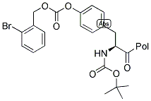 BOC-TYR(2-BR-Z)-MBHA RESIN Struktur