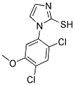 1-(2,4-DICHLORO-5-METHOXYPHENYL)-1H-IMIDAZOL-2-YLHYDROSULFIDE Struktur