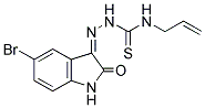 5-BROMOISATIN, 3-(4-ALLYLTHIOSEMICARBAZIDE) Struktur