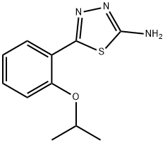 5-(2-ISOPROPOXY-PHENYL)-[1,3,4]THIADIAZOL-2-YLAMINE Struktur