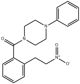 [2-(2-NITROETHYL)PHENYL](4-PHENYLPIPERAZINO)METHANONE Struktur