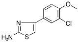 4-(3-CHLORO-4-METHOXYPHENYL)-1,3-THIAZOL-2-AMINE Struktur