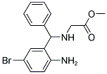 METHYL ([(2-AMINO-5-BROMOPHENYL)(PHENYL)METHYL]AMINO)ACETATE Struktur