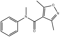 N,3,5-TRIMETHYL-N-PHENYL-4-ISOXAZOLECARBOXAMIDE Struktur