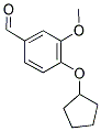 4-CYCLOPENTYLOXY-3-METHOXY-BENZALDEHYDE Struktur