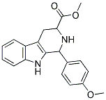 METHYL 1-(4-METHOXYPHENYL)-2,3,4,9-TETRAHYDRO-1H-BETA-CARBOLINE-3-CARBOXYLATE Struktur