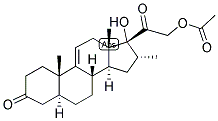 9,(5-ALPHA)-PREGNEN-16-ALPHA-METHYL-17,21-DIOL-3,20-DIONE 21-ACETATE Struktur