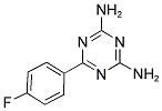 2,4-DIAMINO-6-(4-FLUOROPHENYL)-1,3,5-TRIAZINE Struktur